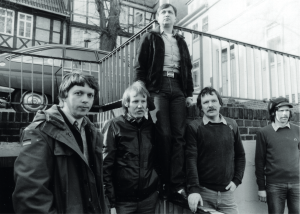 Beat-nicks (1967), v.l.n.r. Wilfried Koeppe, Rüdiger Kasten, Michael-Jürgen Gatza, Diethard Schulz und Bernd Giere