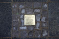 Ein Stolperstein an der Leuckartstraße 12 für Albert Fischbach