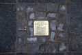Ein Stolperstein an der Leuckartstraße 12 in Helmstedt für Albert Fischbach