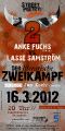 Flyer des 3. Literarischen Zweikampfes (2012)