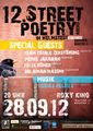 Plakat des 12. Street Poetry Abends (2012)