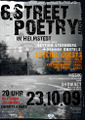 Plakat des 6. Street Poetry Abends (2010)