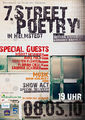Plakat des 7. Street Poetry Abends (2010)